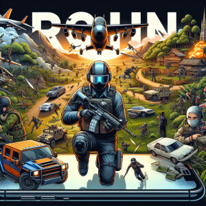 Нарисуй игру PUBG mobile и напиши надпись RONIN