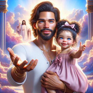 Create a 3D realistic artwork featuring the phrase 'Jesus Saves'...