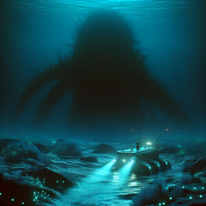 An underwater vehicle called Neptune noticed a huge shadow at de...