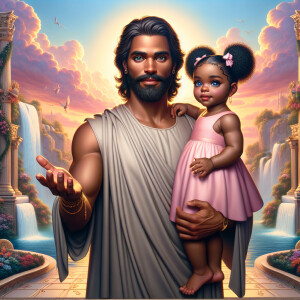 Create a 3D realistic artwork featuring the phrase 'Jesus Saves'...