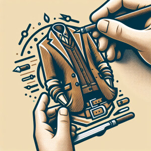 Draw a logo for the men's clothing brand "BASARI"