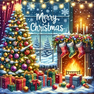 Write merry Christmas’s post