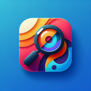 create new icon look for arc search app. The icon should be cons...