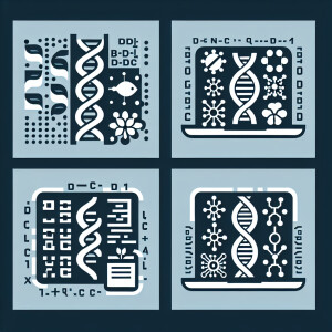 I am a researcher. I research on bioinformatics. Make a logo for...