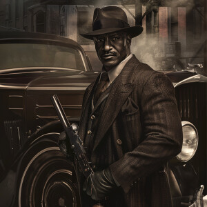 **Visual Prompt for a Full-Body Image of Delroy Lindo as a Lawma...