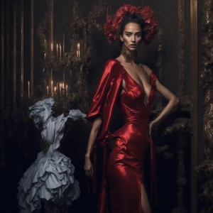 A vibrant and festive image of Dahlia Valentina (fit tall supple...