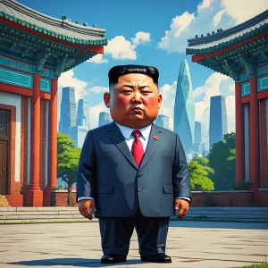 Little Kim Jong Un, art IN GTA style