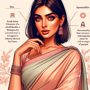 develop a character profile for an Indian female Instagram influ...