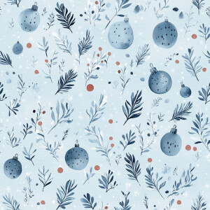 Design a seamless, tileable pattern with christmas elements like...