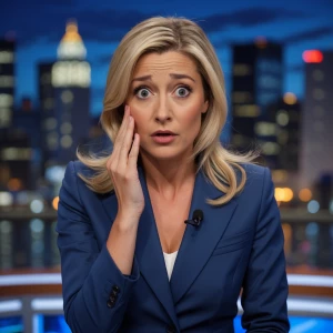 A mainstream media reporter with a puzzled expression beginning...