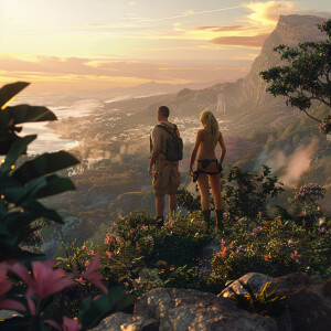 Generate an ultra high-resolution 3D hyper-realistic image depic...