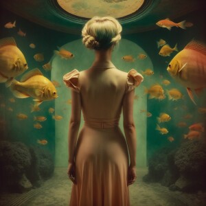 Create a captivating artwork merging hypermodernism with old-sch...