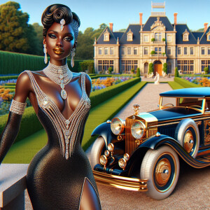 Create a vibrant, 3-D realistic illustration of an light skin, H...
