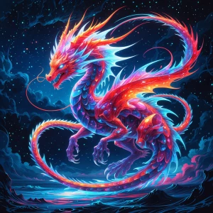 A dazzlingly intricate Enzonian crystal creature, every facet sh...