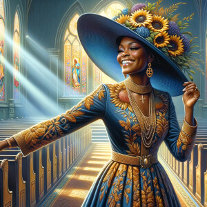 create a realistic airbrushed illustration of an African America...