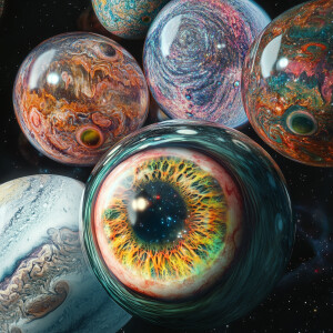 Create a highly detailed, photorealistic image of solar system p...