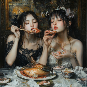 设计一款，低碳食物自助中餐