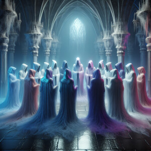 "Create an image of a spooky crypt setting inspired by 'Tales fr...