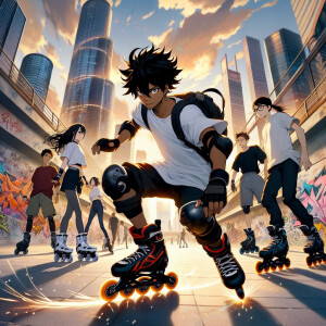 Create a detailed anime series like Air Gear.