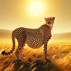 A pregnant cheetah