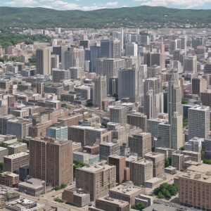 Downtown Binghamton NY in the year 4925