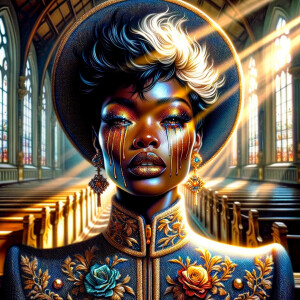 Full image view ultra realistic psychedelic airbrush glossy oil...