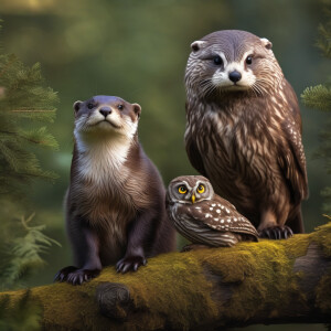 Otter and owl