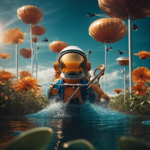 create a mascot for a company named "aquaguard" where the compan...