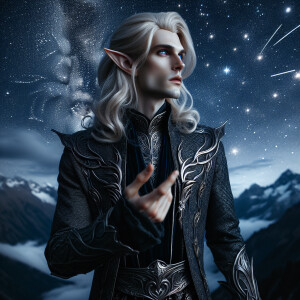 Caranthir-Ar-Fieniel from the Witcher uses magic to alter the st...