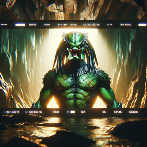 *Hulk*created in the style of Yautja's (Hunter Predator),ultra-d...