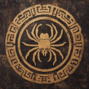 Aztec inca symbols of spiders
