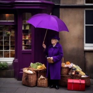 When I am an old woman I shall wear purple
With a red hat which...
