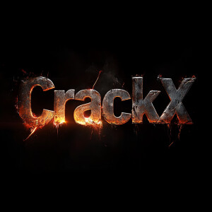 logo text of "CrackX"