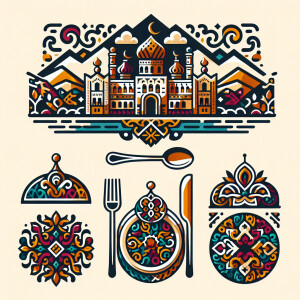 Logo for the Dagestan restaurant "SHATER"
