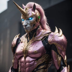 The metahuman Unicorn-man full boddy display no armor