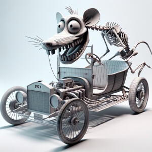 1923 T Bucket driven by rat fink