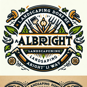 Albright landscaping, 
Landscaping done the bright way.
