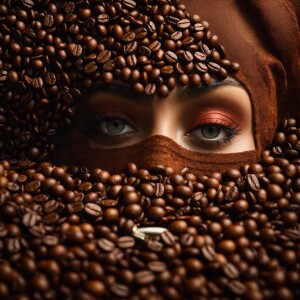 Captivating portrait embodying the rich and aromatic spirit of c...