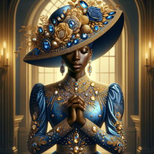 Create an illustration that embodies spirituality and a deep con...