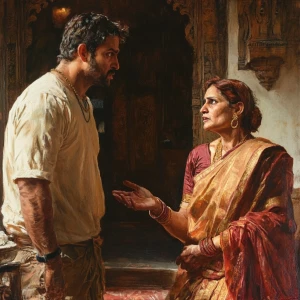 Realism art style 1:1,A muscular beefy sweaty employer  man talk...