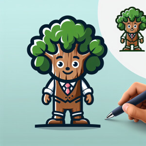 a environmental mascot Otis the oak thats pretty good but can yo...