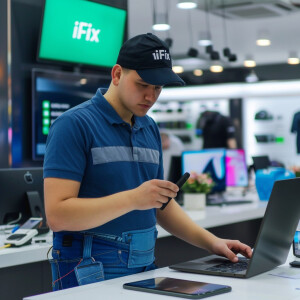 Создай логотип для компании "iFix Service".**

**Описание компан...
