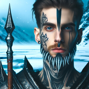 Keep this image almost the same but without the facial stubble....