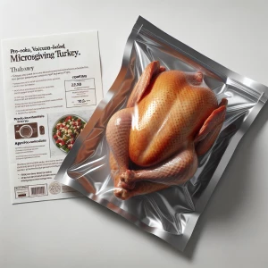 A pre-cooked, vacuum-sealed, microwave-safe whole Thanksgiving t...