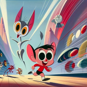 Jamming micky mouse style character