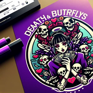 Shaped Logo
 brand name [Dead Hearts & Butterflies]
Anime logo
E...