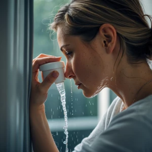Woman peeing
