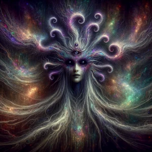 An otherworldly Lovecraftian siren emerges from the depths of a...