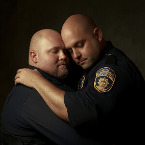 Lifesize digital photography portrait of a best buddies a fully...