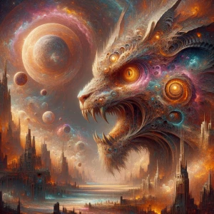 infraspatial --ar 9:16, in the style of Yautja's (Hunter Predato...